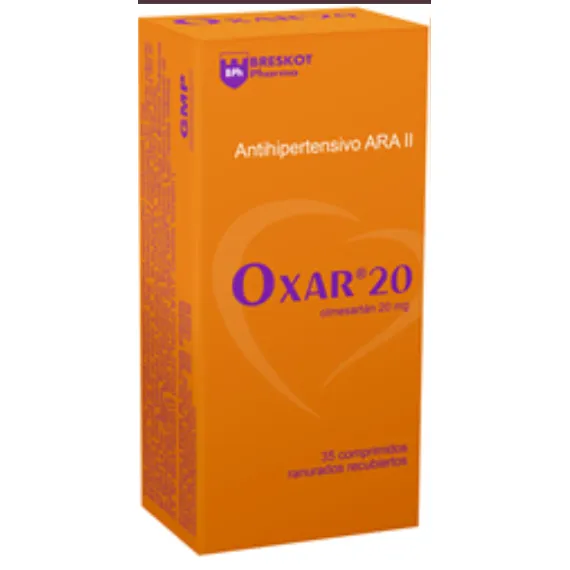 OXAR OLMESARTAN 20 MG CAJA 35 COMPRIMIDOS - Ecofarma